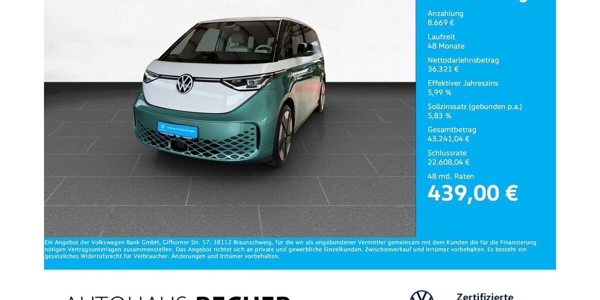 VW ID. Buzz 41.231 km 43.990 &euro; Wesel 46485