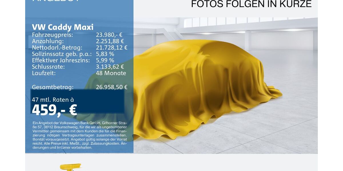 VW Caddy Maxi 68.293 km 23.320 &euro; Castrop-Rauxel 44575