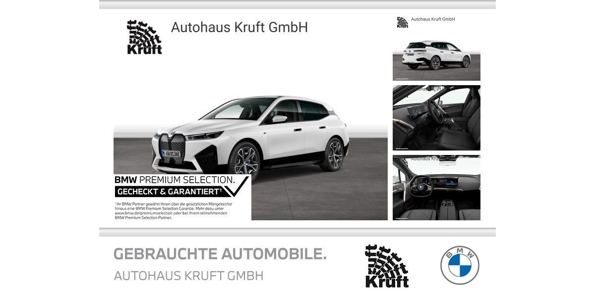 BMW iX 60.103 km 62.399 &euro; Oberhausen 46117