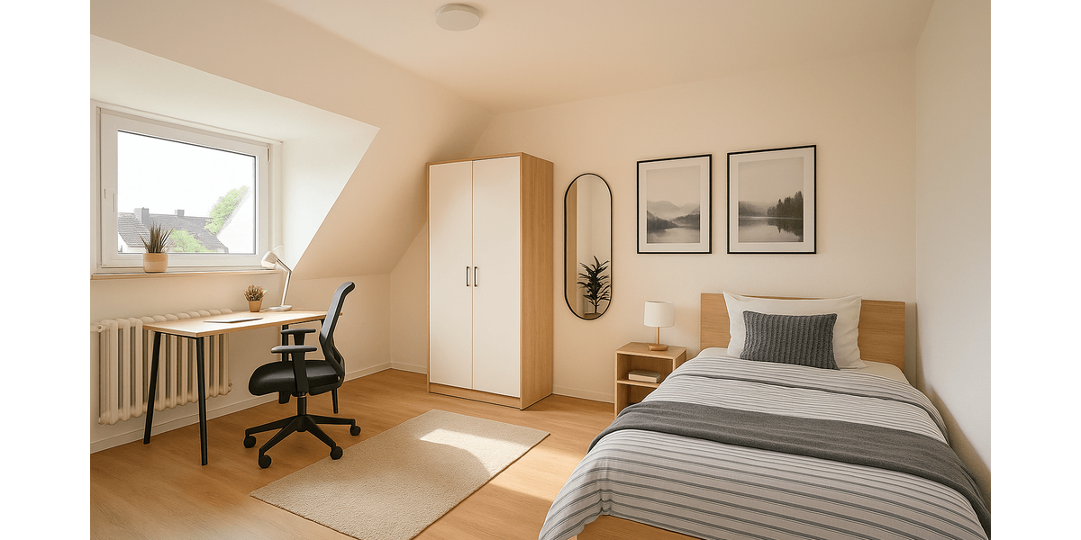 Etagenwohnung Essen Steele - 1 Zimmer, 15 m&sup2;, 435&euro; | Angebot:27388814