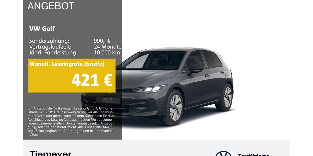 VW Golf 9.796 km 32.970 &euro; Bochum 44892
